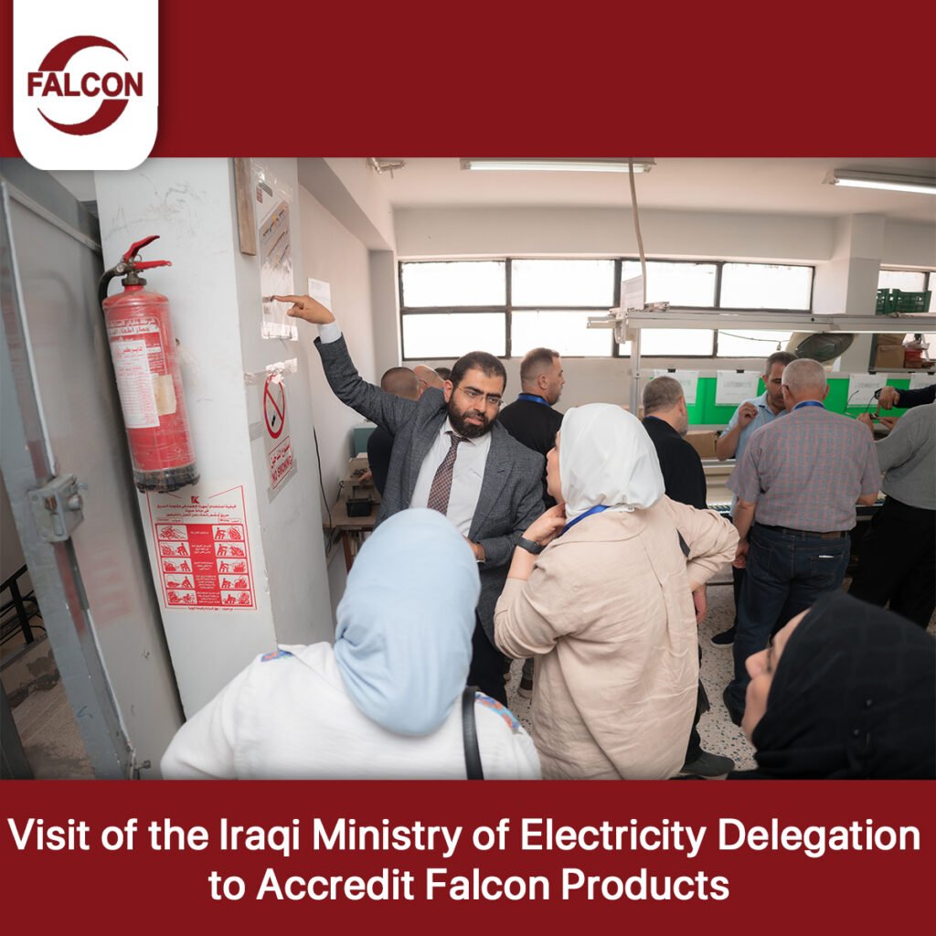 Official Accreditation Reflects Quality: Iraqi Ministry of Electricity Visits Falcon Factory and Grants Full Product Certification 13 Iraqi Ministry of Electricity
