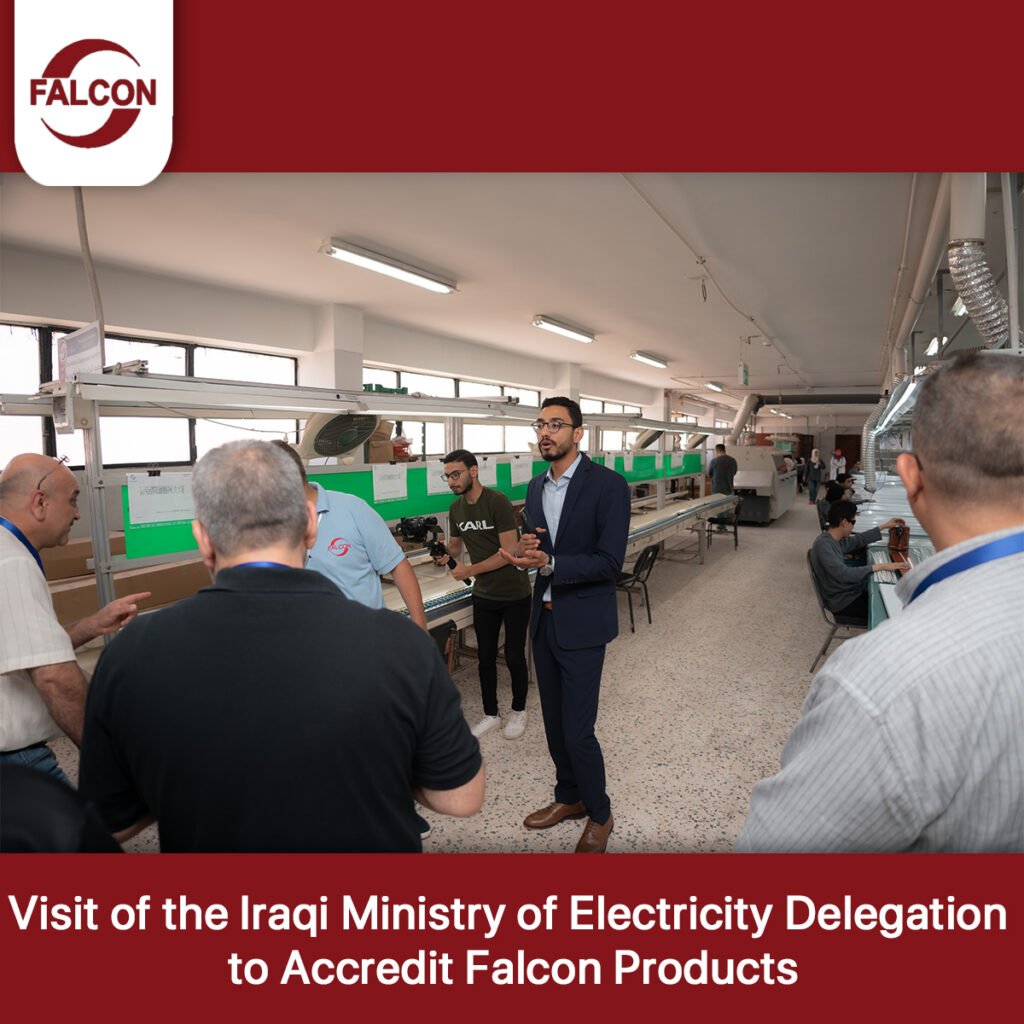 Official Accreditation Reflects Quality: Iraqi Ministry of Electricity Visits Falcon Factory and Grants Full Product Certification 12 Iraqi Ministry of Electricity