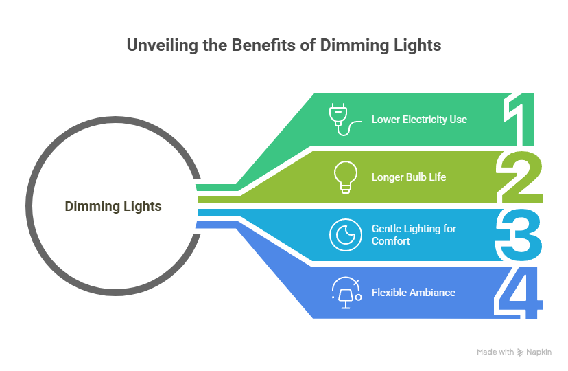Save Energy and Set the Mood: How Dimming Lights Transform Any Space 1 dimming lights energy savings