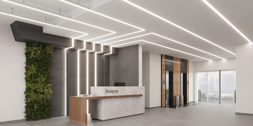Welcoming Brilliance: How Modern LED Lighting Ideas Transform Reception & Lobby Areas