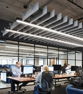 Workspace with LED Lighting